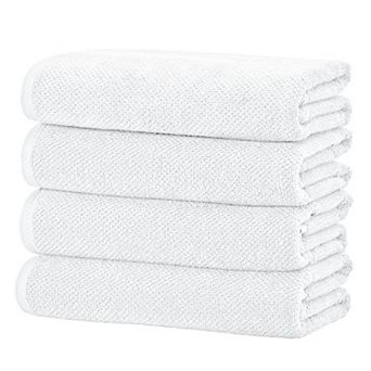 Madelinen® Popcorn 4-Pack Cotton Bath Towel Set
