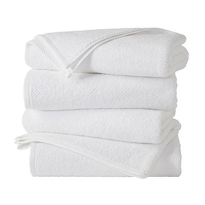Madelinen® Popcorn 4-Pack Cotton Bath Towel Set