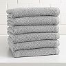 Great Bay Home Acacia Popcorn 6-Pack Cotton Hand Towel