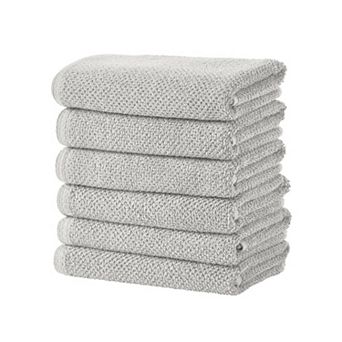 Madelinen® Popcorn 6-Pack Cotton Hand Towel Set