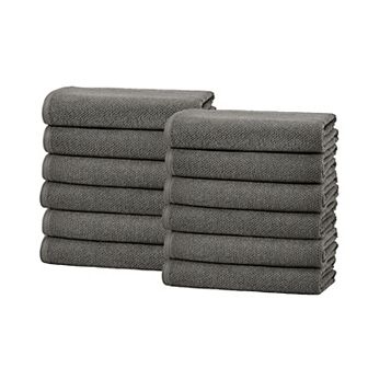 Madelinen® Popcorn 12-Pack Cotton Washcloth Set