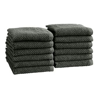 Madelinen® Popcorn 12-Pack Cotton Washcloth Set