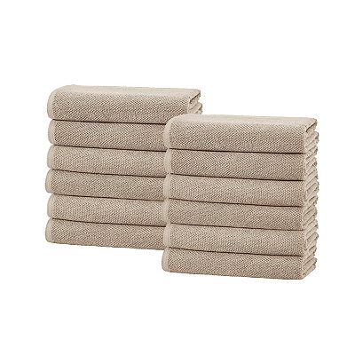 Madelinen® Acacia Popcorn 12-Pack Cotton Washcloth Set