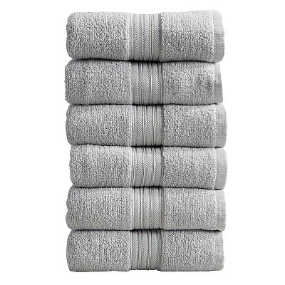 Madelinen Cooper Solid 6 Pack Cotton Hand Towel Set