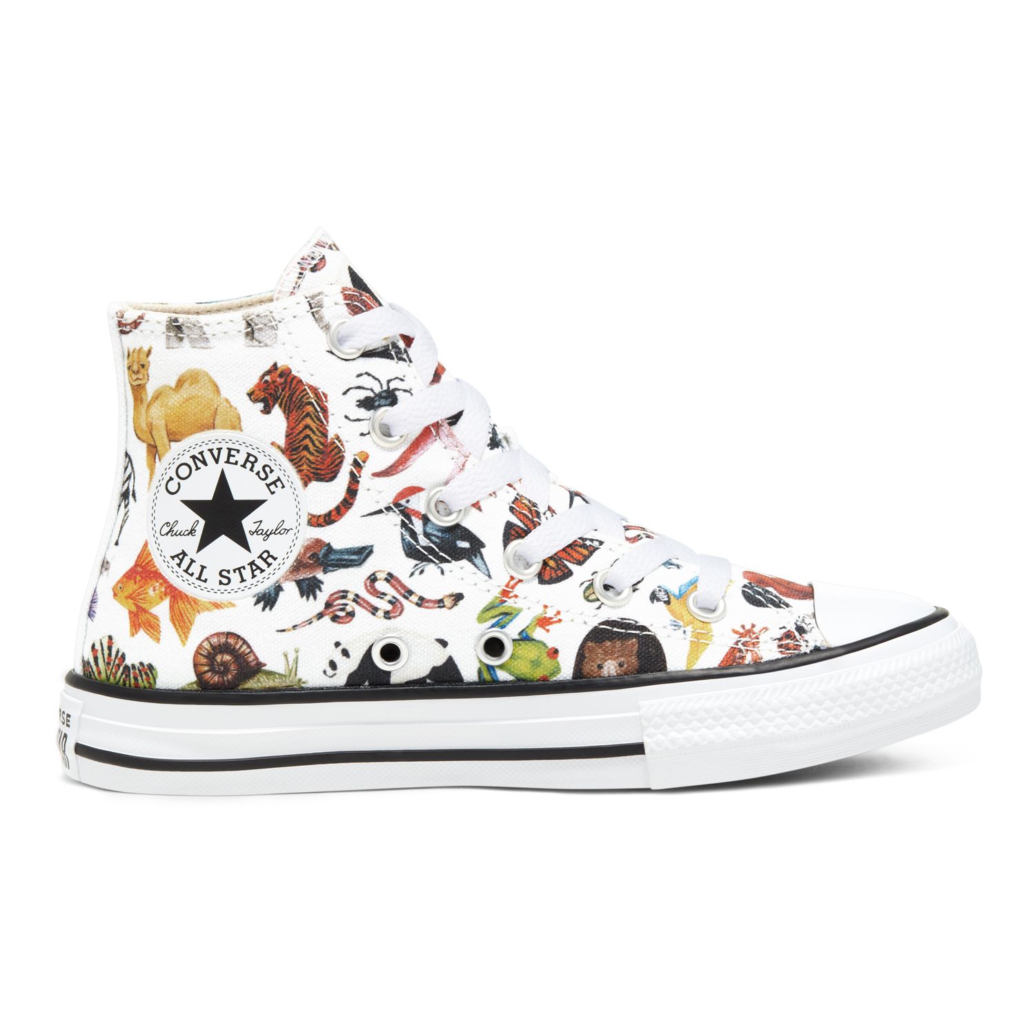 boys white converse trainers