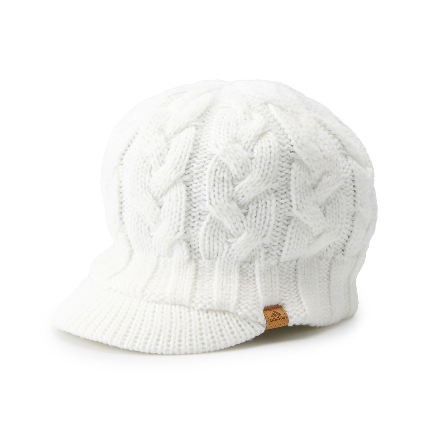 women's adidas crystal cable knit brimmer beanie