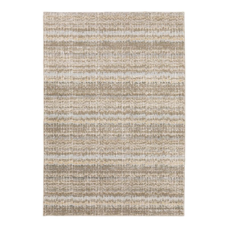 StyleHaven Atara Abstract Stripe Area Rug, White, 2X8 Ft