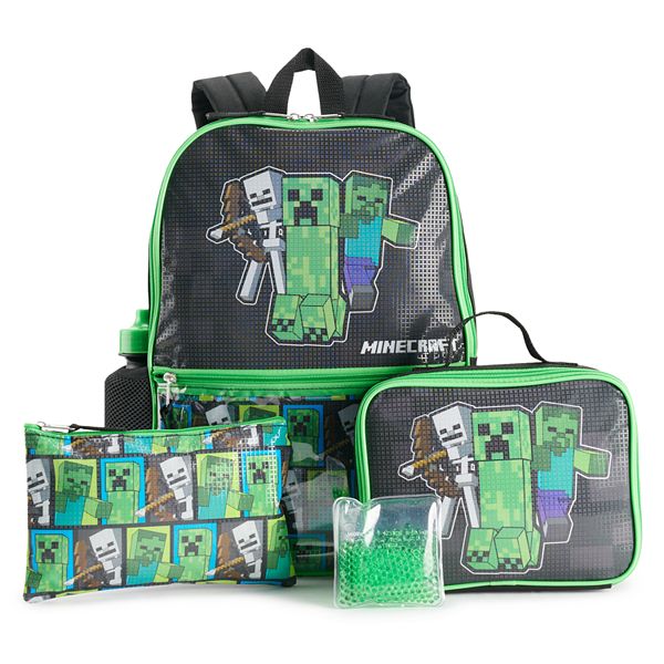 Minecraft Backpack with Lunch Box 