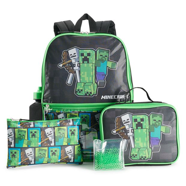 Minecraft 5-Piece Backpack and Lunch Box Set