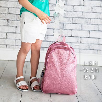 Girls Wildkin Pink Glitter 15" Inch Backpack