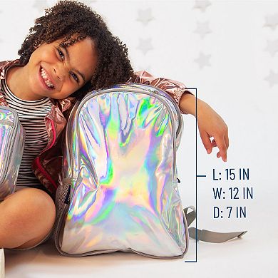 Girls Wildkin Holographic 15-Inch Backpack