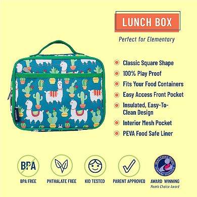 Girls Wildkin Llamas and Cactus Lunch Box