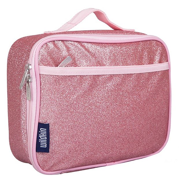 Diamond Weave Insulated Lunch Box - Pastel Pink 