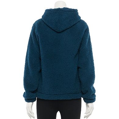 Juniors' SO® Full-Zip Sherpa Hoodie