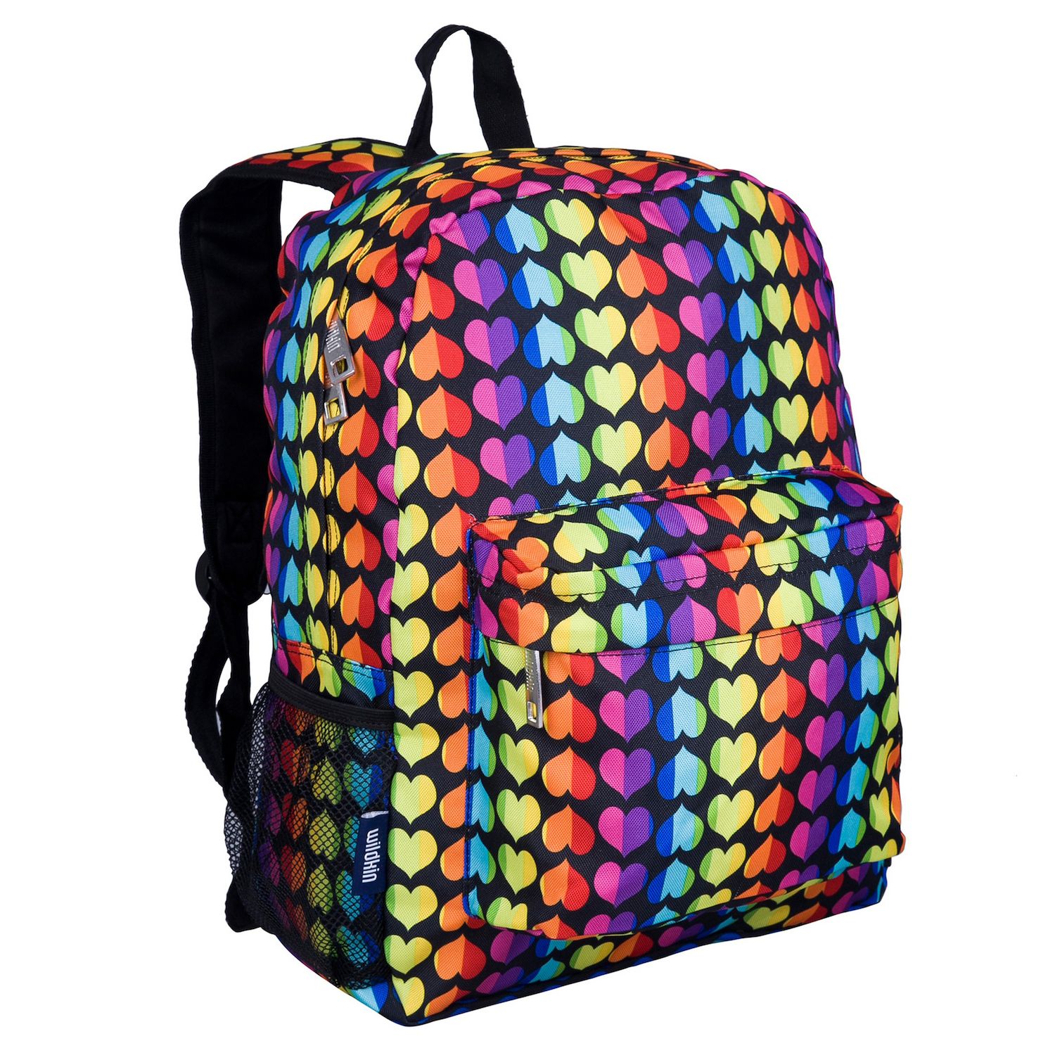 girls flip sequin rainbow heart backpack