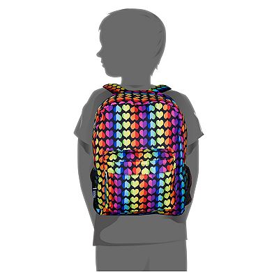 Girls Wildkin Rainbow Hearts 16-Inch Backpack