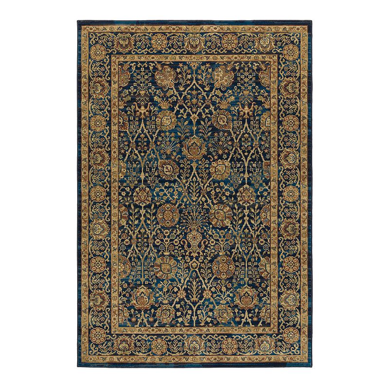 StyleHaven Anais Persian Influence Area Rug, Blue, 10X13 Ft