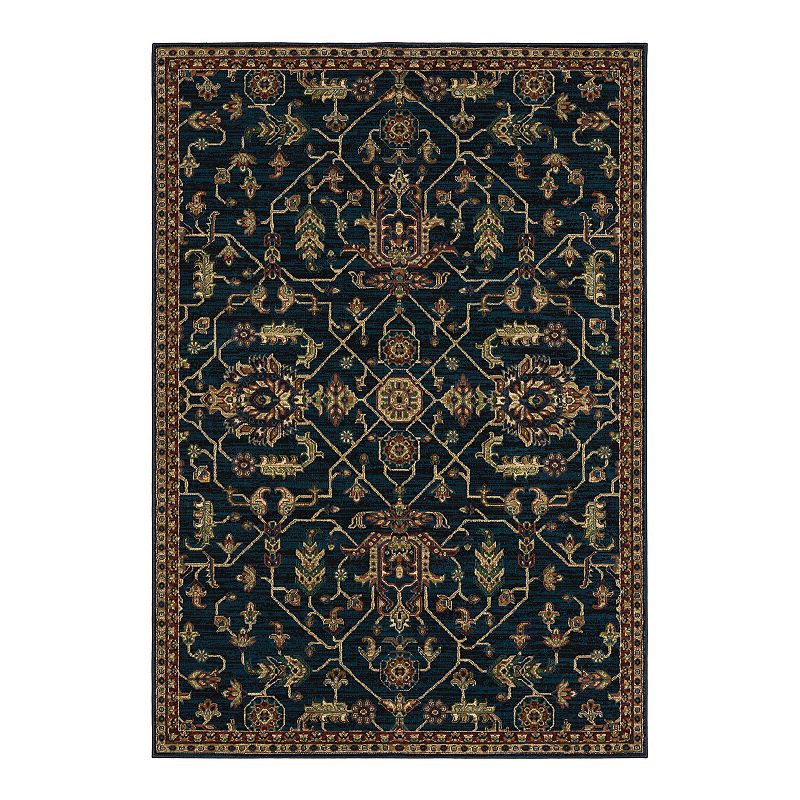 StyleHaven Anais Vintage Traditions Area Rug, Blue, 10X13 Ft