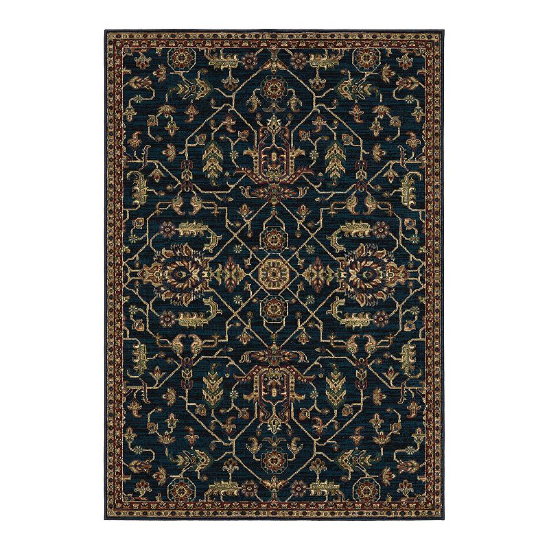 StyleHaven Anais Vintage Traditions Area Rug, Blue, 10X13 Ft