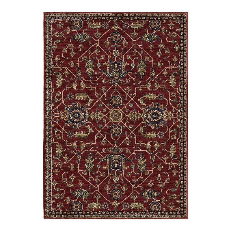 StyleHaven Anais Vintage Traditions Area Rug, Red, 10X13 Ft