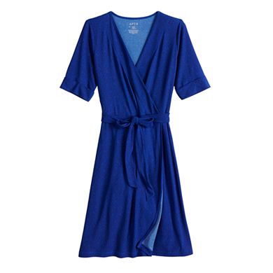 Women's Apt. 9® Elbow Sleeve Wrap Dress