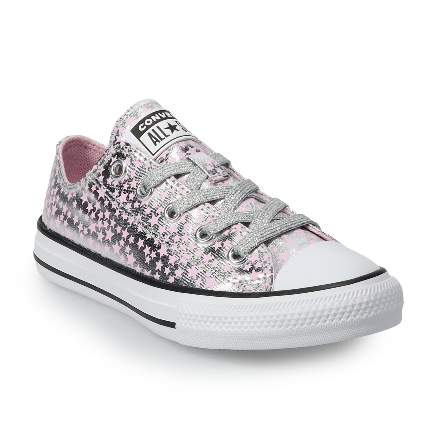 girls metallic converse