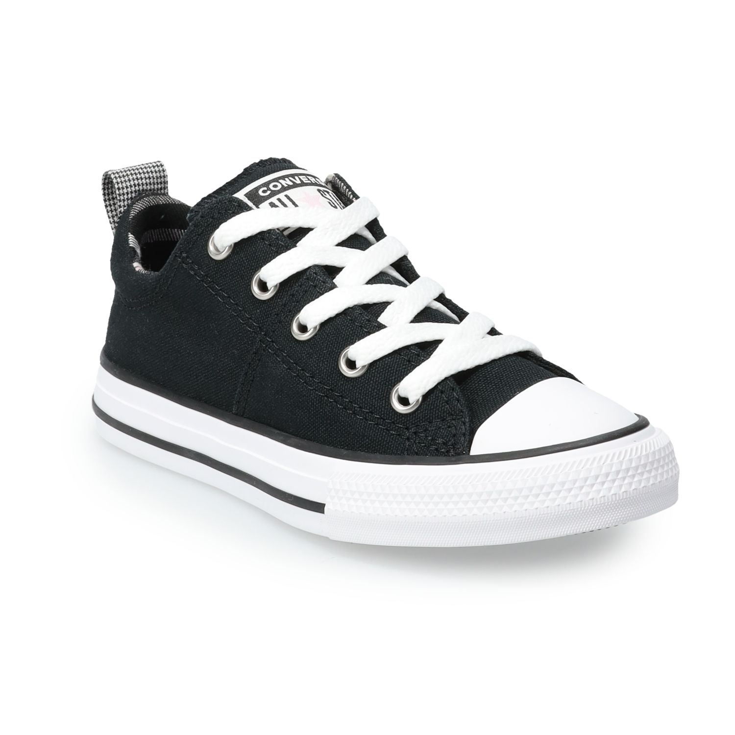 girls black converse