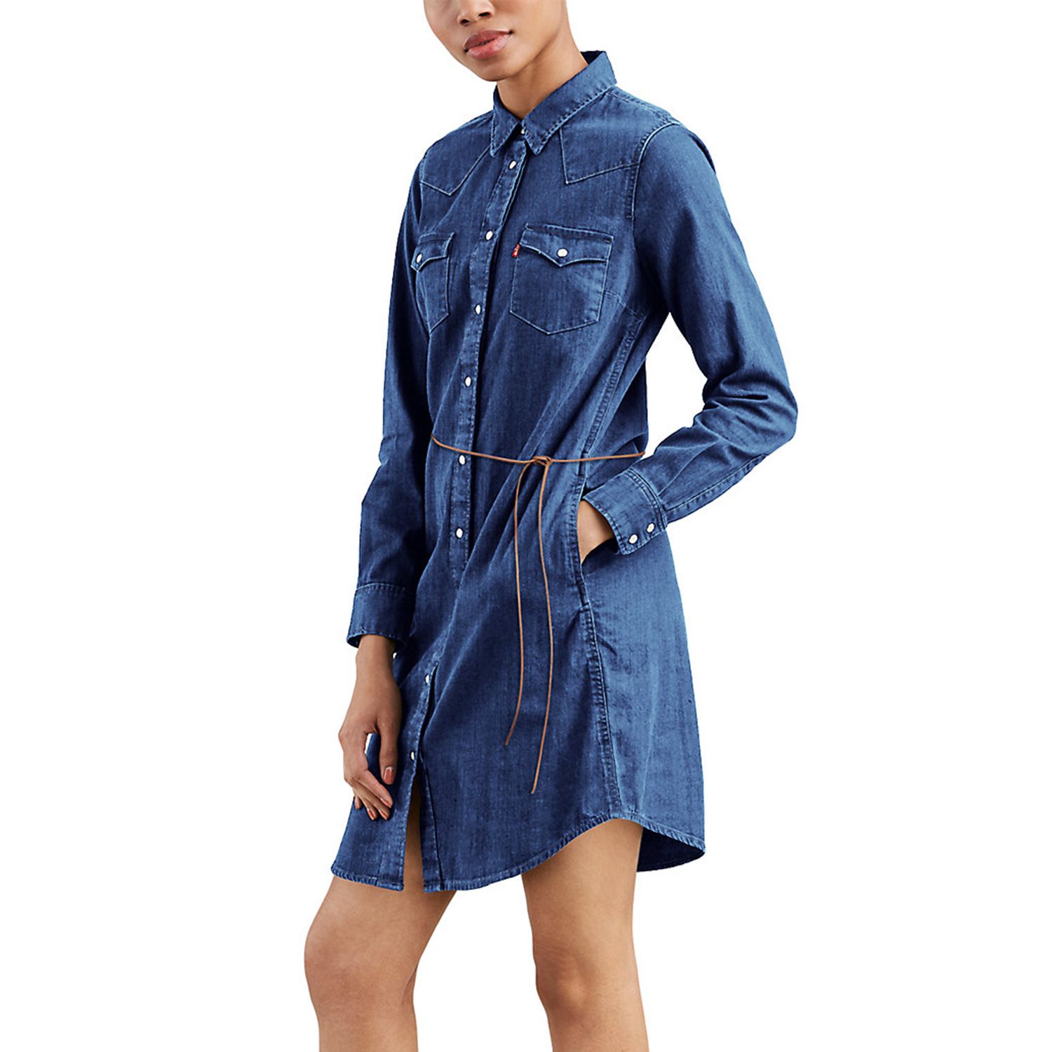 levi's womens shirt dress