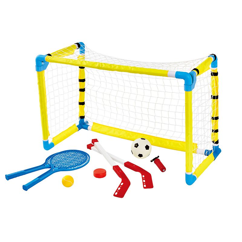 National Sporting Goods 3-in-1 Combo Tennis, Soccer and Hockey, Red Overfl