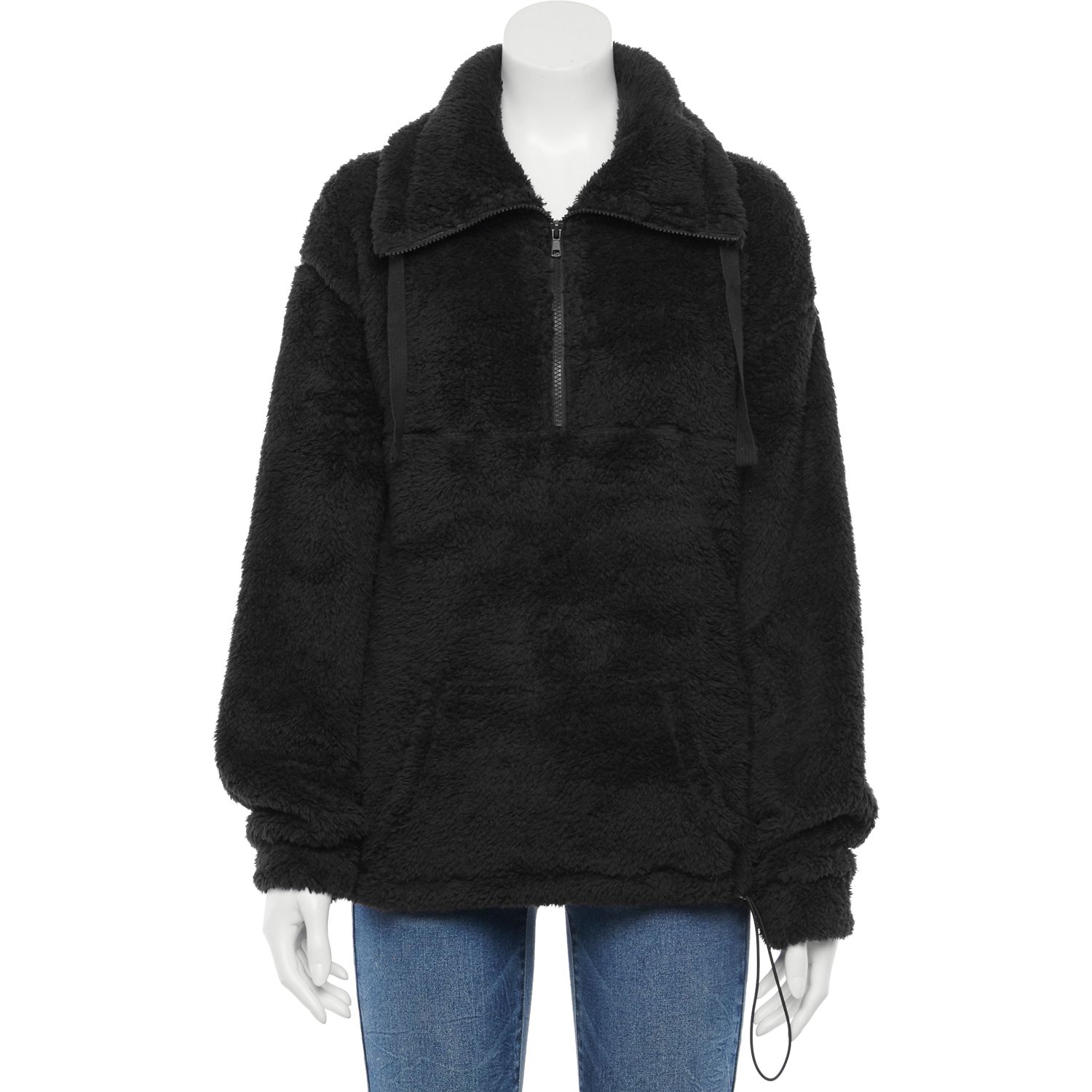 oversized sherpa sweatshirt