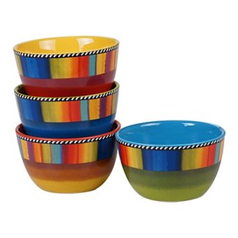 Certified International Sierra 4 pc Soup / Pasta Bowl Set