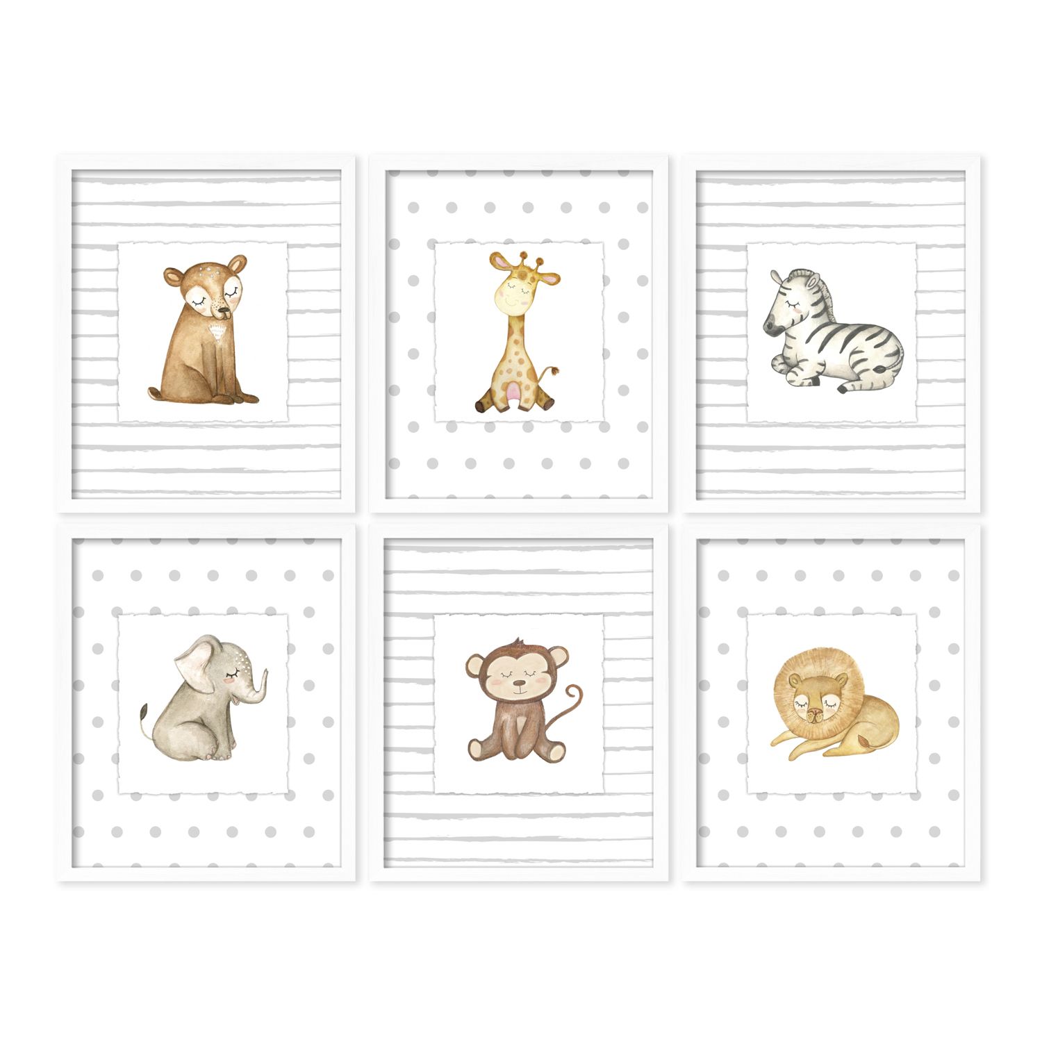 baby animal framed pictures