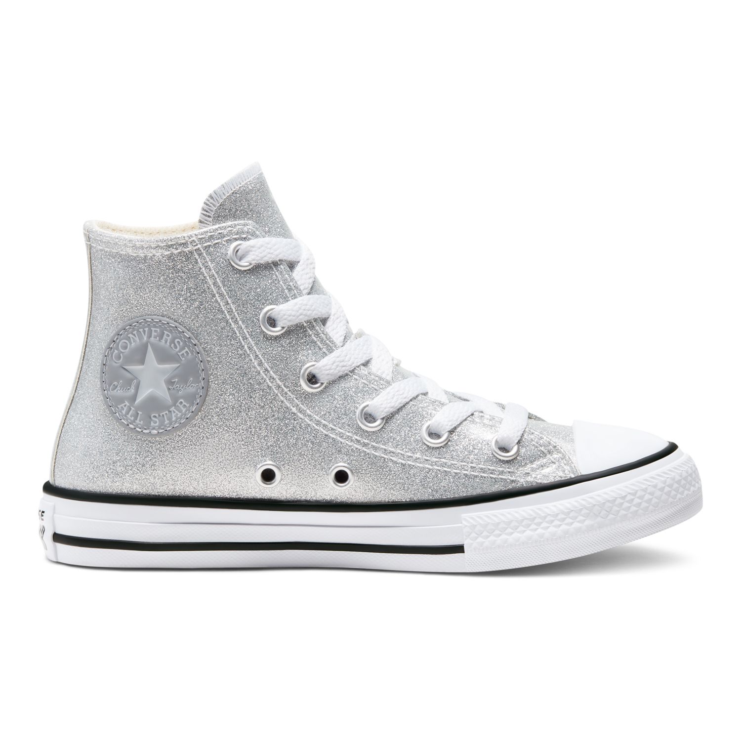 glitter high top converse