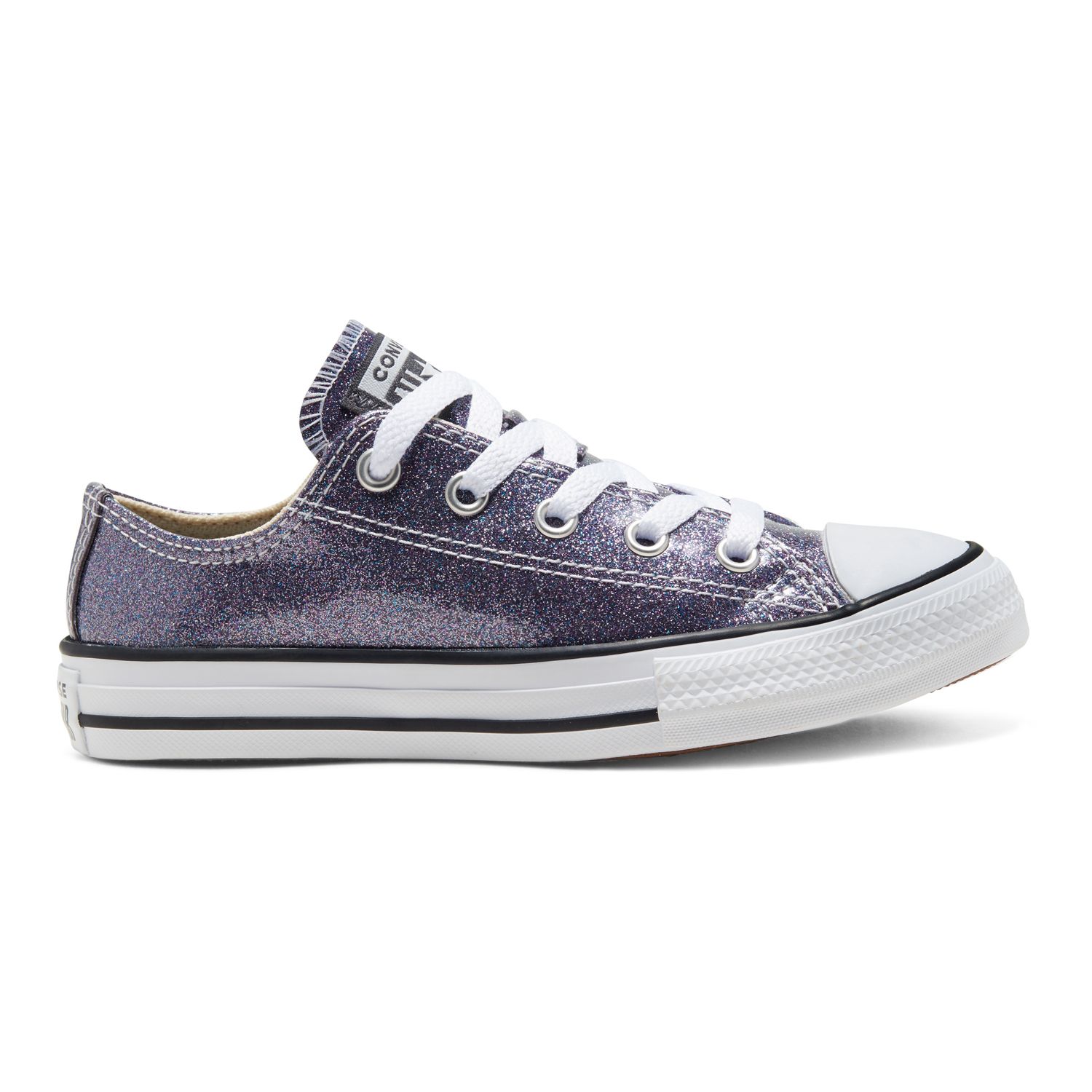 purple glitter converse