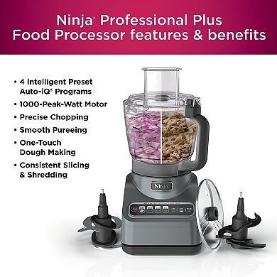 Ninja Professional Auto-iQ 9-Cup 1000 Watt Food Processor (BN601)