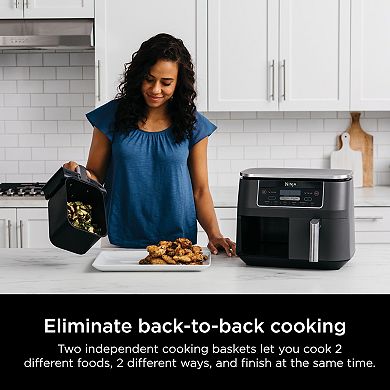 Ninja Foodi 8 qt. Original Dualzone, 2-Basket Air Fryer with 6 Functions