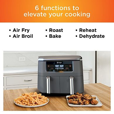 Ninja Foodi 8 qt. Original Dualzone, 2-Basket Air Fryer with 6 Functions