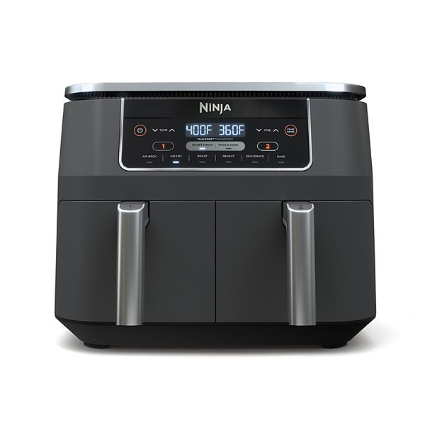 NINJA Foodi 6 qt. 5 in-1 2-Basket Black Air Fryer with DualZone