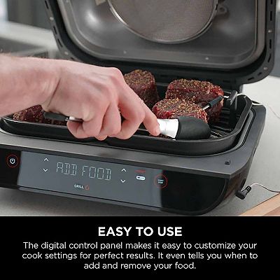 Ninja FG551 Foodi Smart XL 6-in-1 on sale Indoor Grill with Air Fry, Roast, Bake, Broil