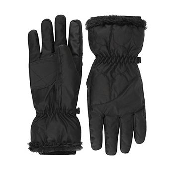 Women's isotoner Insulated Waterproof Ski Gloves with Sherpa Trim
