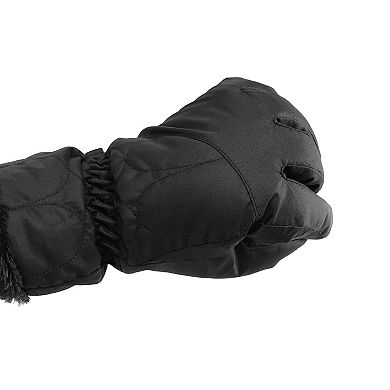 Women's isotoner Insulated Waterproof Ski Gloves with Sherpa Trim