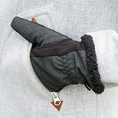 Women's isotoner Stretch Fleece Gloves with Sherpa Trim