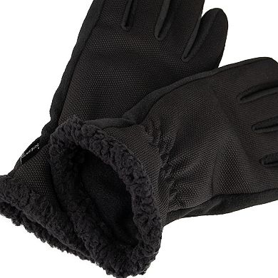 Women's isotoner Stretch Fleece Gloves with Sherpa Trim