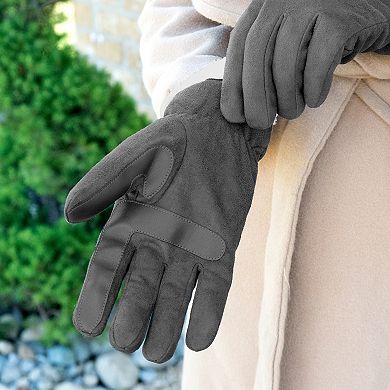Women's isotoner Recycled Microsuede Water Repellent Gloves
