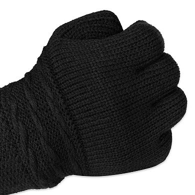 Women's isotoner Water Repellent Reverse Cable Knit Gloves