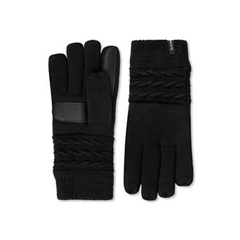 Women's isotoner Water Repellent Reverse Cable Knit Gloves