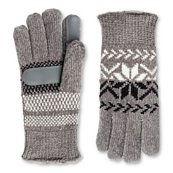 Women's isotoner Lined Chenille Snowflake Gloves