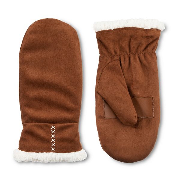 Women's isotoner Lined Recycled Microsuede Water Repellent Mitten