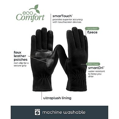 Women's isotoner SmartDRI Fleece Lined Gathered Gloves