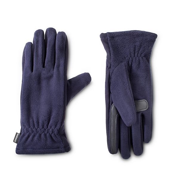 Women's isotoner SmartDRI Fleece Lined Gathered Gloves - Midnight